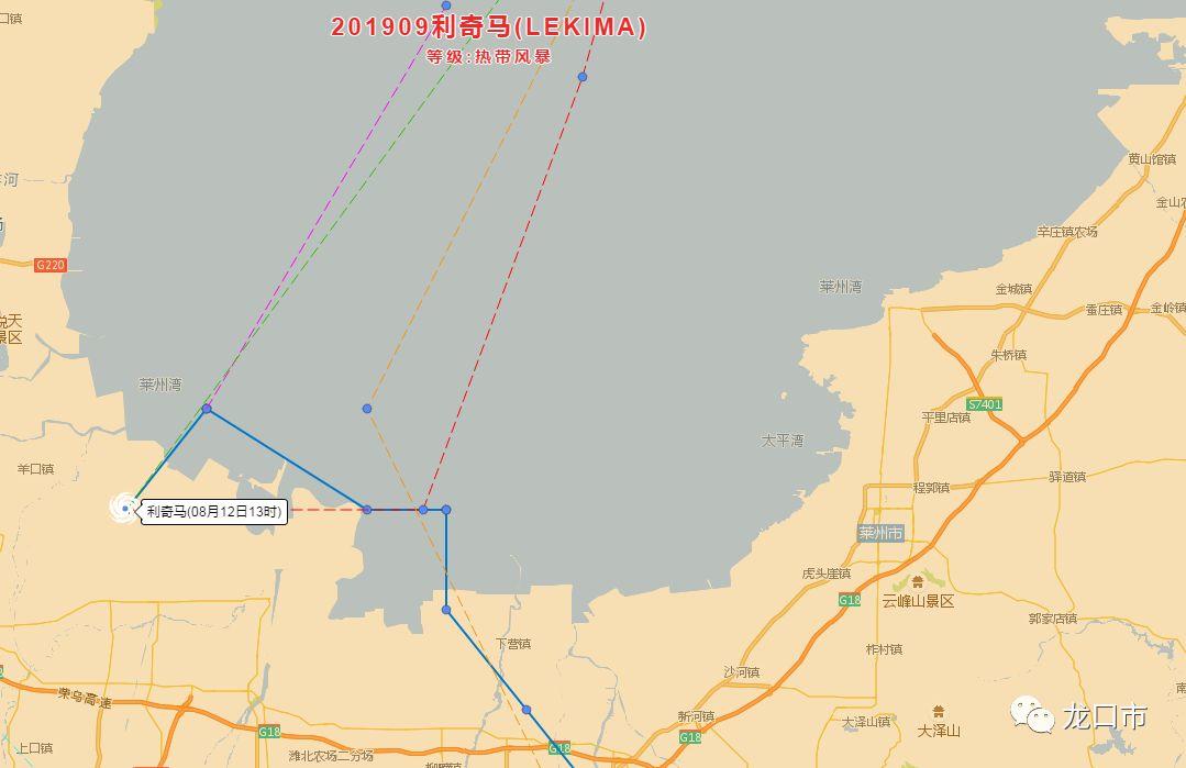 龙口“利奇马”绕开龙口市拐弯跑了？7天内还有4场雨！阵风12级！