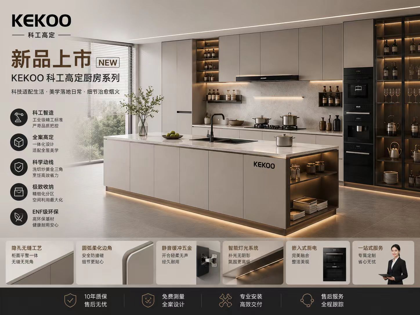 kekoo|科工精工·专属高定 重构高端厨房新范式——龙口网